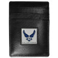 Armed Forces Leather Money Clip/Cardholder - Air Force